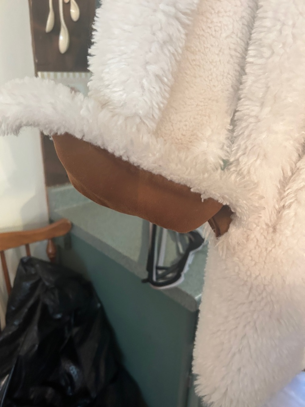 Free People Cream Faux Shearling Teddy Jacket - Picture 4 of 4
